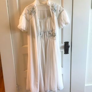 Stunning vintage nightgown and robe